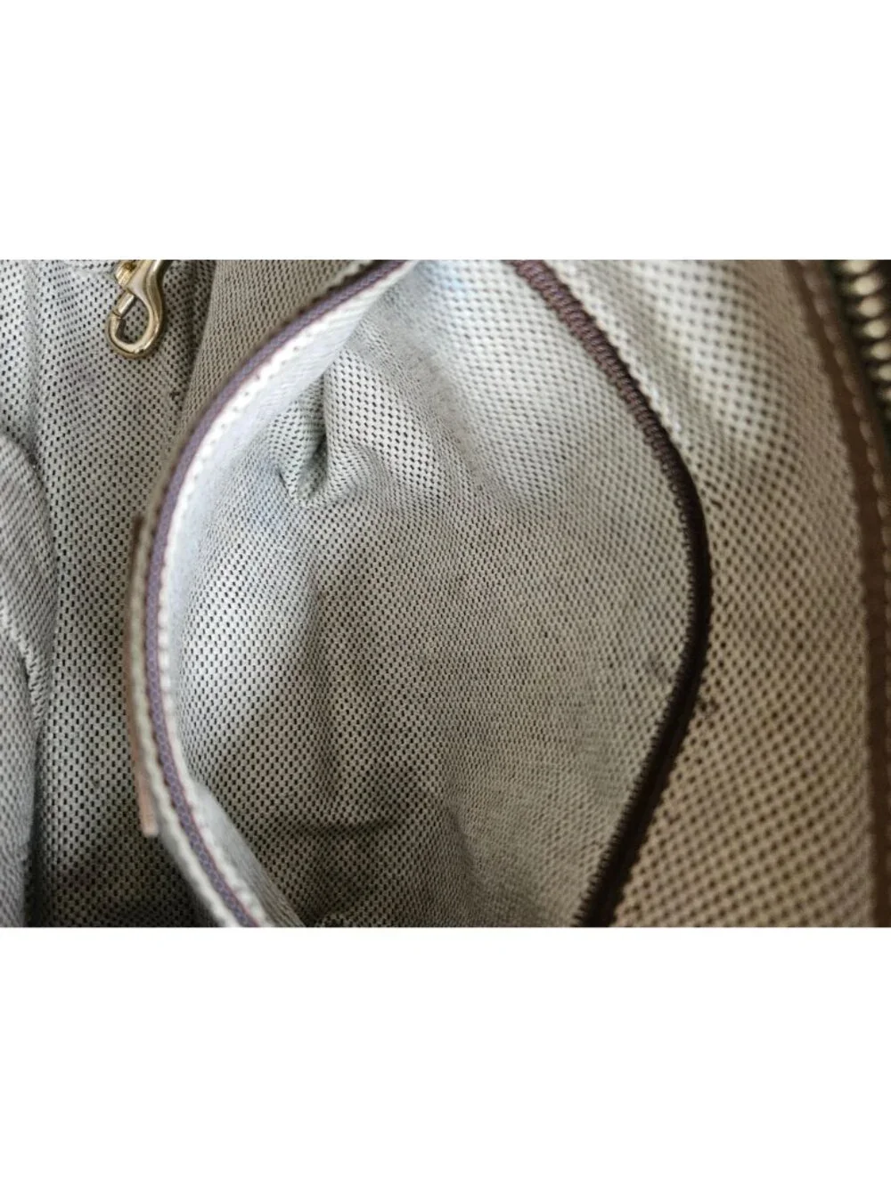 Vintage Dooney & Bourke Signature Canvas & Leather Brown Hobo Bag